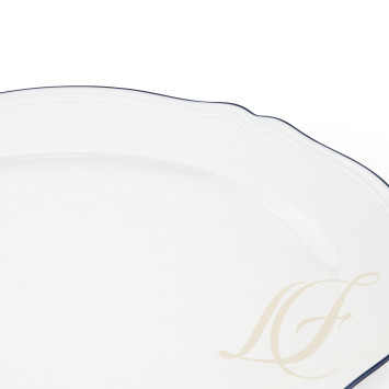 Блюдо овальное 38,5см коллекции Corona Blue Cobalto бренда Richard Ginori