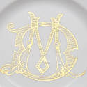 Тарелка закусочная 21см коллекции Corona Monogram Oro Brillante бренда Richard Ginori