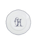 Тарелка главная 26,5см коллекции Corona Monogram Blue Cobalto бренда Richard Ginori