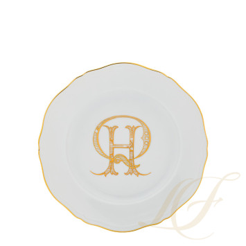 Тарелка главная 26,5см коллекции Corona Monogram Oro Brillante бренда Richard Ginori