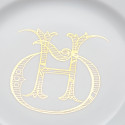 Тарелка главная 26,5см коллекции Corona Monogram Oro Brillante бренда Richard Ginori