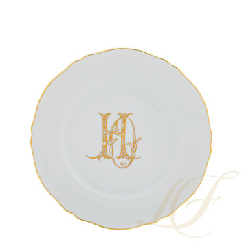 Тарелка подстановочная 31см коллекции Corona Monogram Oro Brillante бренда Richard Ginori
