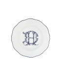Тарелка суповая 24см коллекции Corona Monogram Blue Cobalto бренда Richard Ginori
