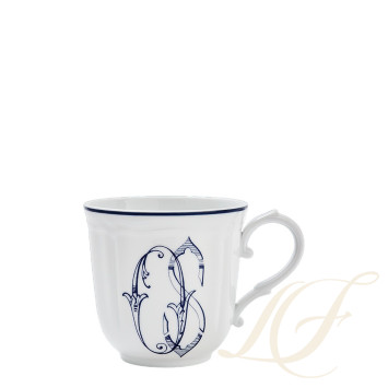 Кружка 0,4л коллекции Corona Monogram Blue Cobalto бренда Richard Ginori
