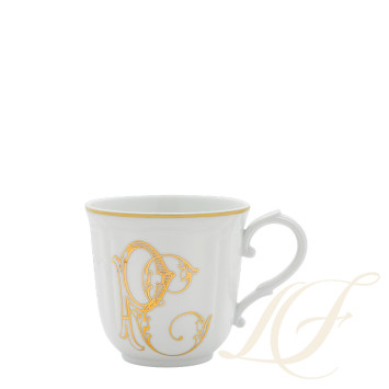 Кружка 0,4л коллекции Corona Monogram Oro Brillante бренда Richard Ginori