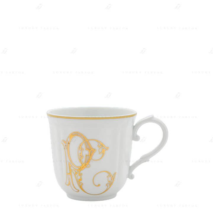 Кружка 0,4л коллекции Corona Monogram Oro Brillante бренда Richard Ginori