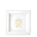 Чаша квадратная 24,5см коллекции Corona Monogram Oro Brillante бренда Richard Ginori