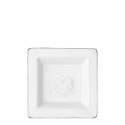 Чаша квадратная 18см коллекции Corona Monogram Platino бренда Richard Ginori