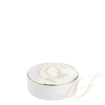 Шкатулка 13,2см коллекции Corona Monogram Oro Brillante бренда Richard Ginori