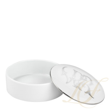 Шкатулка 13,2см коллекции Corona Monogram Platino бренда Richard Ginori