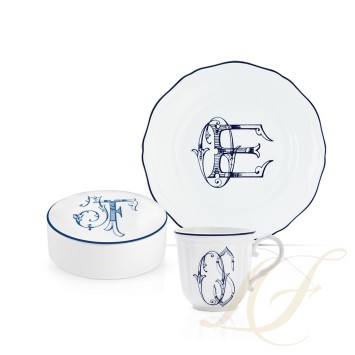 Коллекция Corona Monogram - Blue Cobalto бренда Richard Ginori