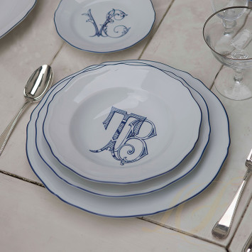 Коллекция Corona Monogram - Blue Cobalto бренда Richard Ginori