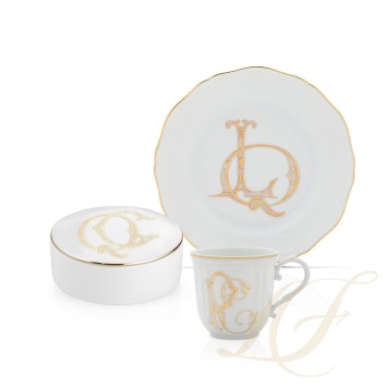 Коллекция Corona Monogram - Oro Brillante бренда Richard Ginori