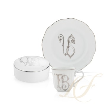 Коллекция Corona Monogram - Platino бренда Richard Ginori