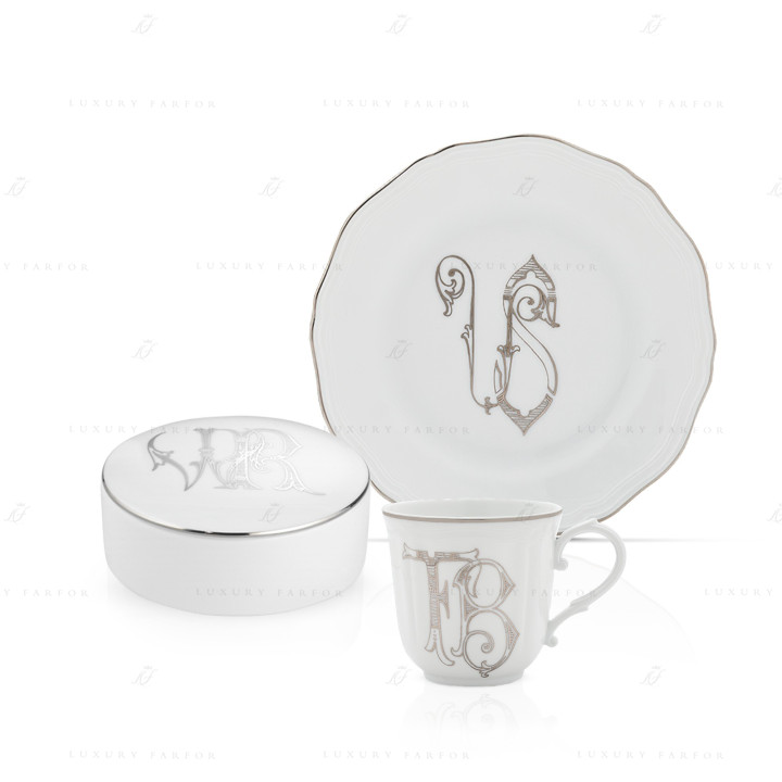 Коллекция Corona Monogram - Platino бренда Richard Ginori