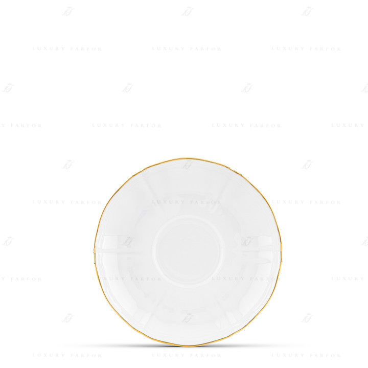 Блюдце для чашки чайной 15см коллекции Corona Oro Brillante бренда Richard Ginori