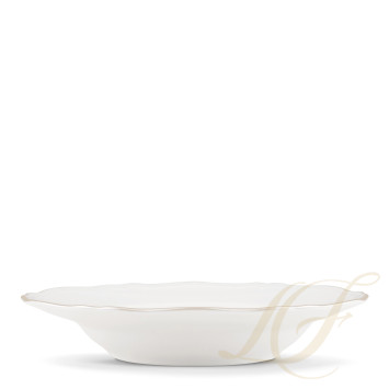 Тарелка суповая 24см коллекции Corona Platino бренда Richard Ginori