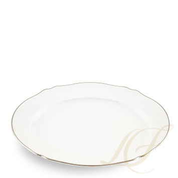 Блюдо овальное 34см коллекции Corona Platino бренда Richard Ginori