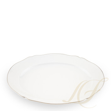 Блюдо овальное 38,5см коллекции Corona Platino бренда Richard Ginori