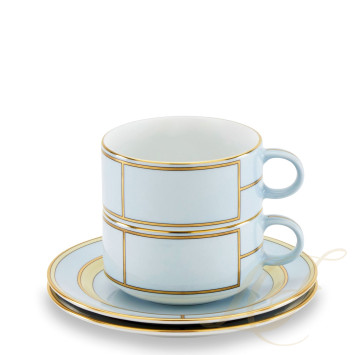 Чашка чайная с блюдцем 0,24л, 2шт.  коллекции Diva Celeste бренда Richard Ginori