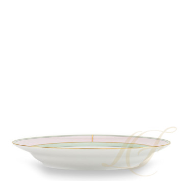 Тарелка суповая 24см коллекции Diva Rosa бренда Richard Ginori