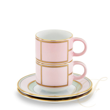 Чашка эспрессо с блюдцем 0,08л, 2шт.  коллекции Diva Rosa бренда Richard Ginori