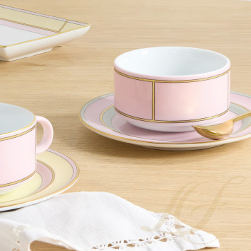 Чашка чайная с блюдцем 0,24л, 2шт.  коллекции Diva Rosa бренда Richard Ginori