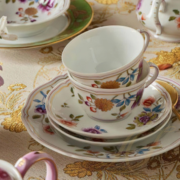 Чашка чайная с блюдцем 0,24л коллекции Granduca Coreana бренда Richard Ginori