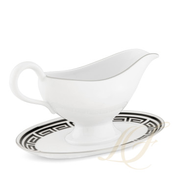 Соусник с подставкой 18,9см коллекции Labirinto Nero бренда Richard Ginori