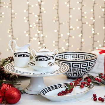 Сахарница 8см коллекции Labirinto Nero бренда Richard Ginori