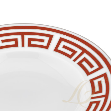 Тарелка суповая 24,5см коллекции Labirinto Scarlatto бренда Richard Ginori