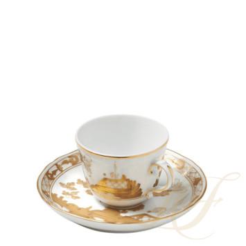 Блюдце для чашки кофейной 13,5см коллекции Oriente Italiano Aurum бренда Richard Ginori