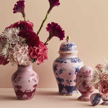 Ваза с крышкой 38,3см коллекции Oriente Italiano Azalea бренда Richard Ginori