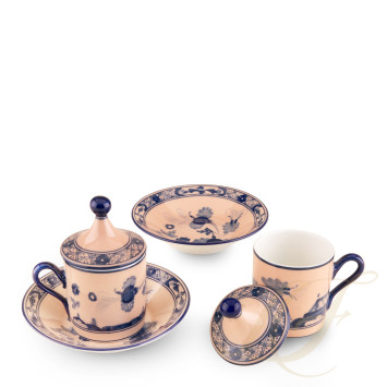 Чашка эспрессо с блюдцем и крышкой 0,08л, 2шт.  коллекции Oriente Italiano Cipria бренда Richard Ginori