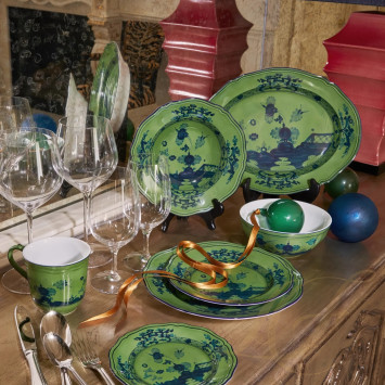 Тарелка главная 26,5см коллекции Oriente Italiano Malachite бренда Richard Ginori