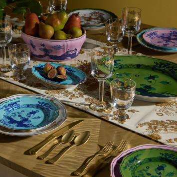 Блюдо овальное 38,5см коллекции Oriente Italiano Malachite бренда Richard Ginori