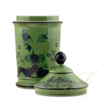 Ваза с крышкой 20см коллекции Oriente Italiano Malachite бренда Richard Ginori