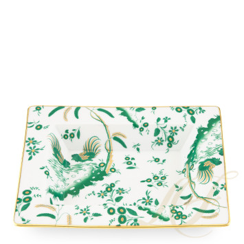 Чаша прямоугольная 19х15,5см коллекции Oro Di Doccia Giada бренда Richard Ginori