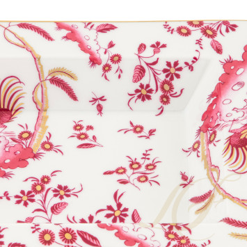 Чаша прямоугольная 19х15,5см коллекции Oro Di Doccia Magenta бренда Richard Ginori