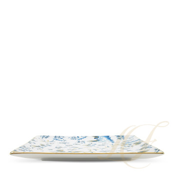 Чаша квадратная 30,5см коллекции Oro Di Doccia Turchese бренда Richard Ginori