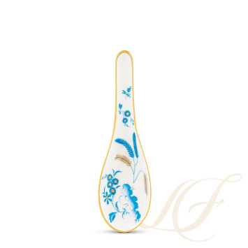 Ложка фарфоровая 14см коллекции Oro Di Doccia Turchese бренда Richard Ginori
