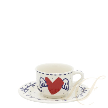 Чашка эспрессо с блюдцем 0,08л, 2шт. коллекции Archipel Sentimental бренда Gien