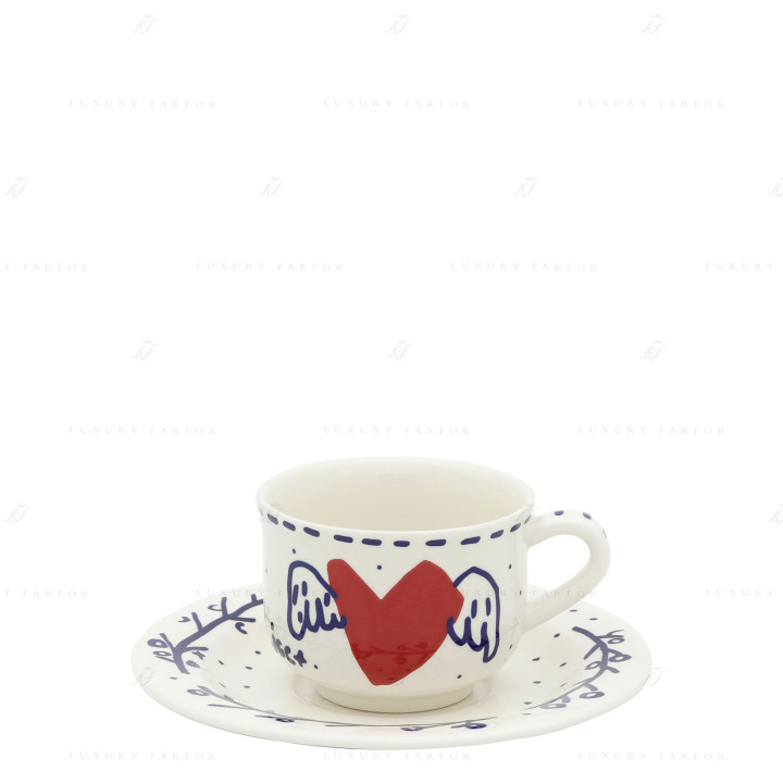 Чашка эспрессо с блюдцем 0,08л, 2шт. коллекции Archipel Sentimental бренда Gien