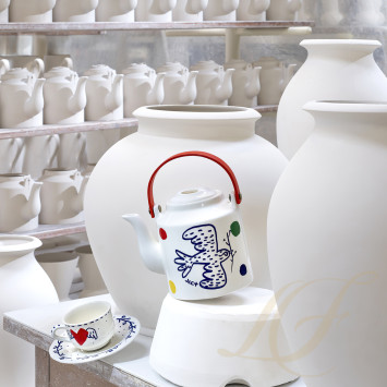 Чашка эспрессо с блюдцем 0,08л, 2шт. коллекции Archipel Sentimental бренда Gien