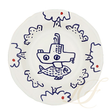 Тарелка глубокая 23,2см, 6шт. коллекции Archipel Sentimental бренда Gien