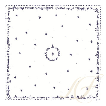 Скатерть 170х170см коллекции Archipel Sentimental бренда Gien