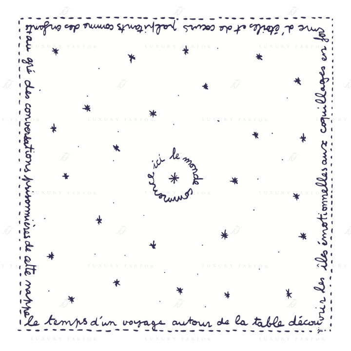 Скатерть 170х170см коллекции Archipel Sentimental бренда Gien