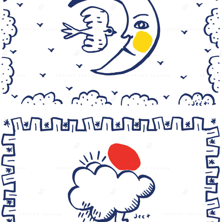 Бегунок для стола 36х51см, 2шт. коллекции Archipel Sentimental бренда Gien