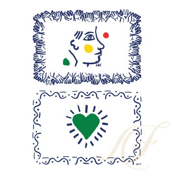 Бегунок для стола 36х51см, 2шт. коллекции Archipel Sentimental бренда Gien