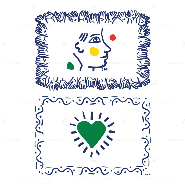 Бегунок для стола 36х51см, 2шт. коллекции Archipel Sentimental бренда Gien